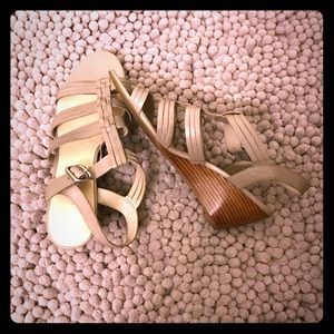 Franco Sarto taupe sandals